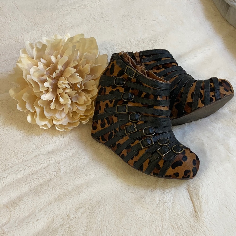 Jeffrey Campbell One-O-One wedge with animal print